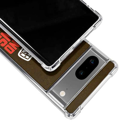 NFL Cleveland Browns Distressed Google Pixel 7a Clear Case